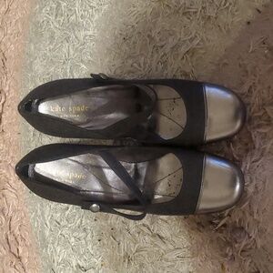 Kate Spade Selma Tweed Cap- Toe Maryjane Pumps sz 9.5